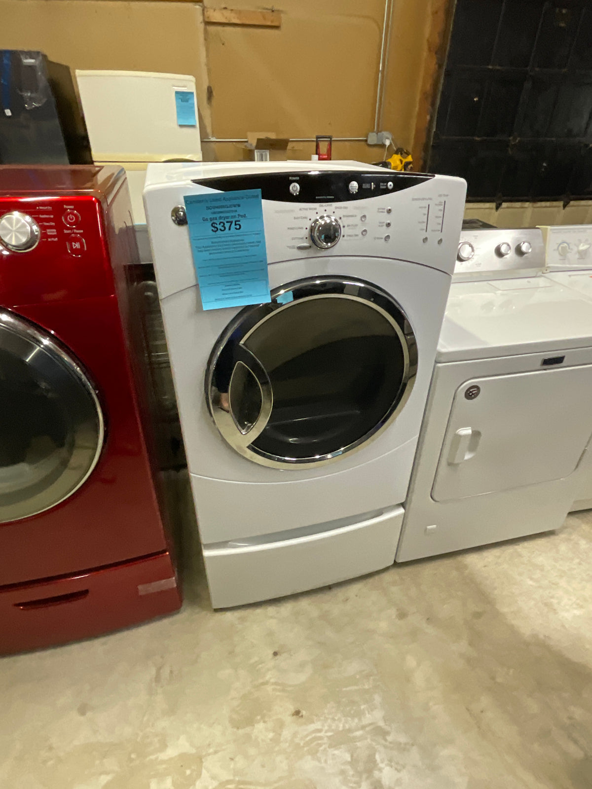 Ge Gas dryer on Pedestal