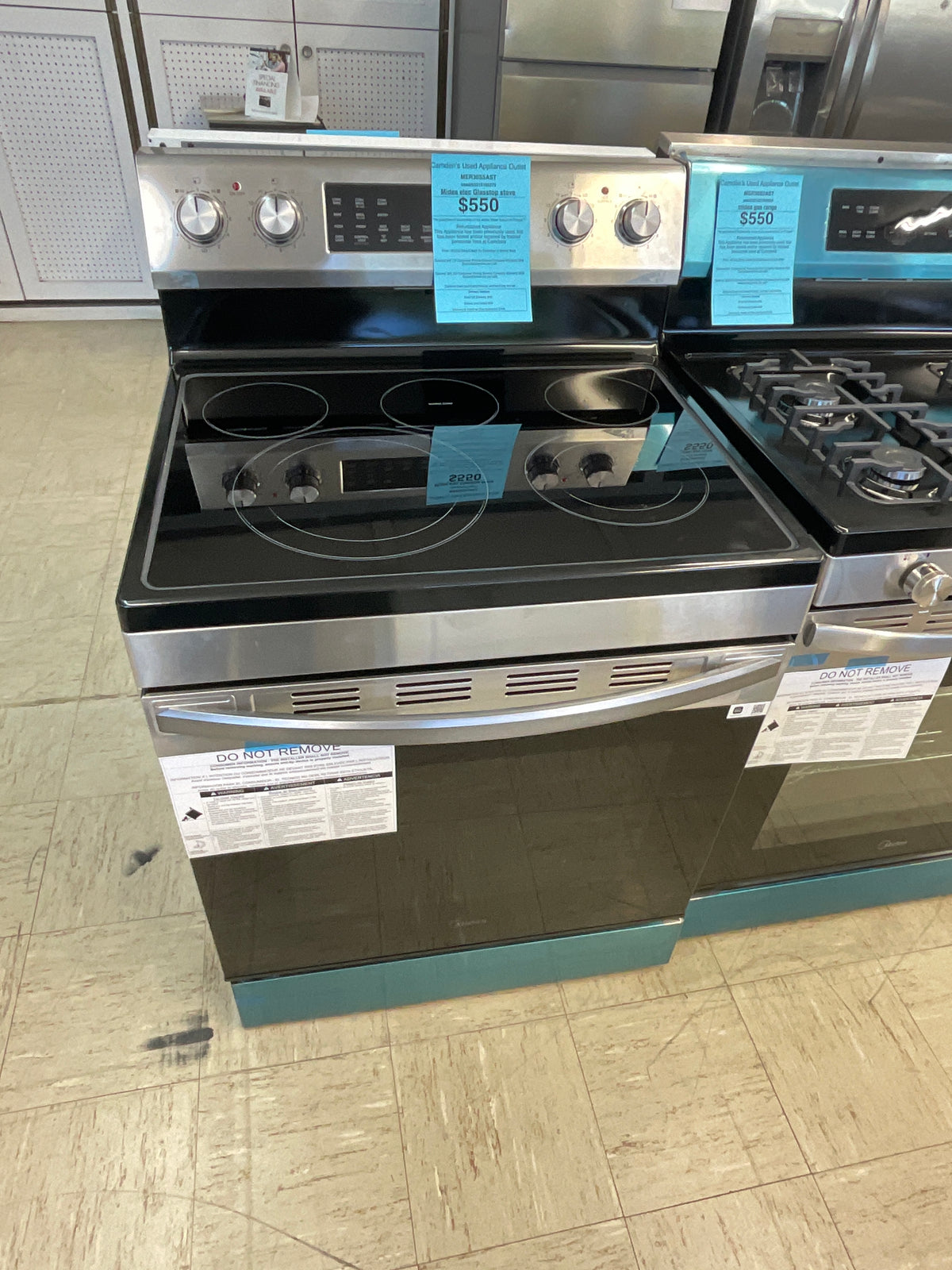 Midea 5burner Glasstop Elec Stove