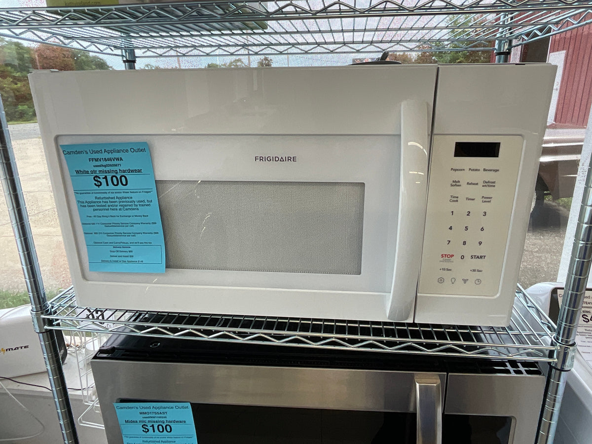 White Otr Microwave missing hardwear