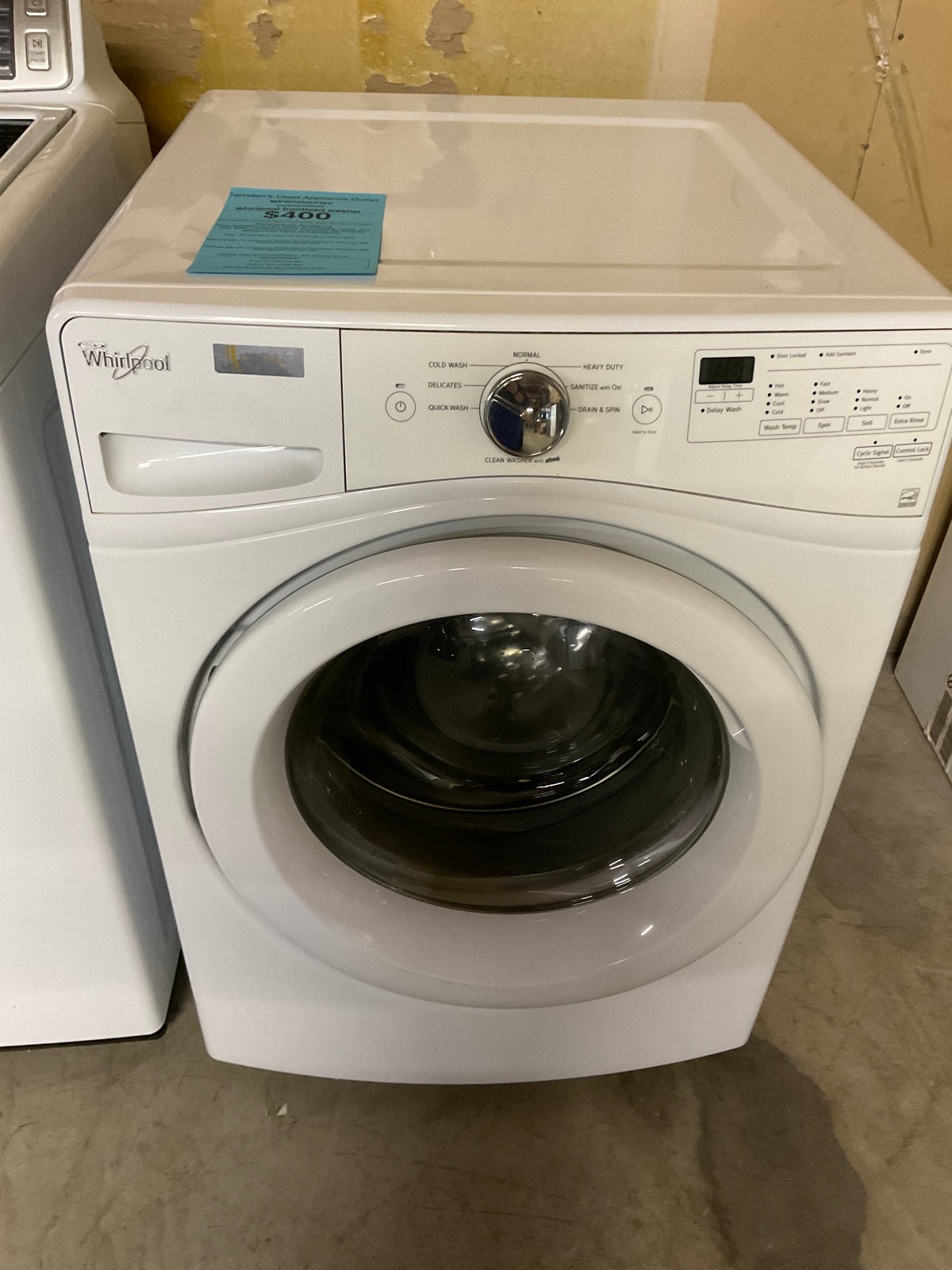 Whirlpool frontload washer