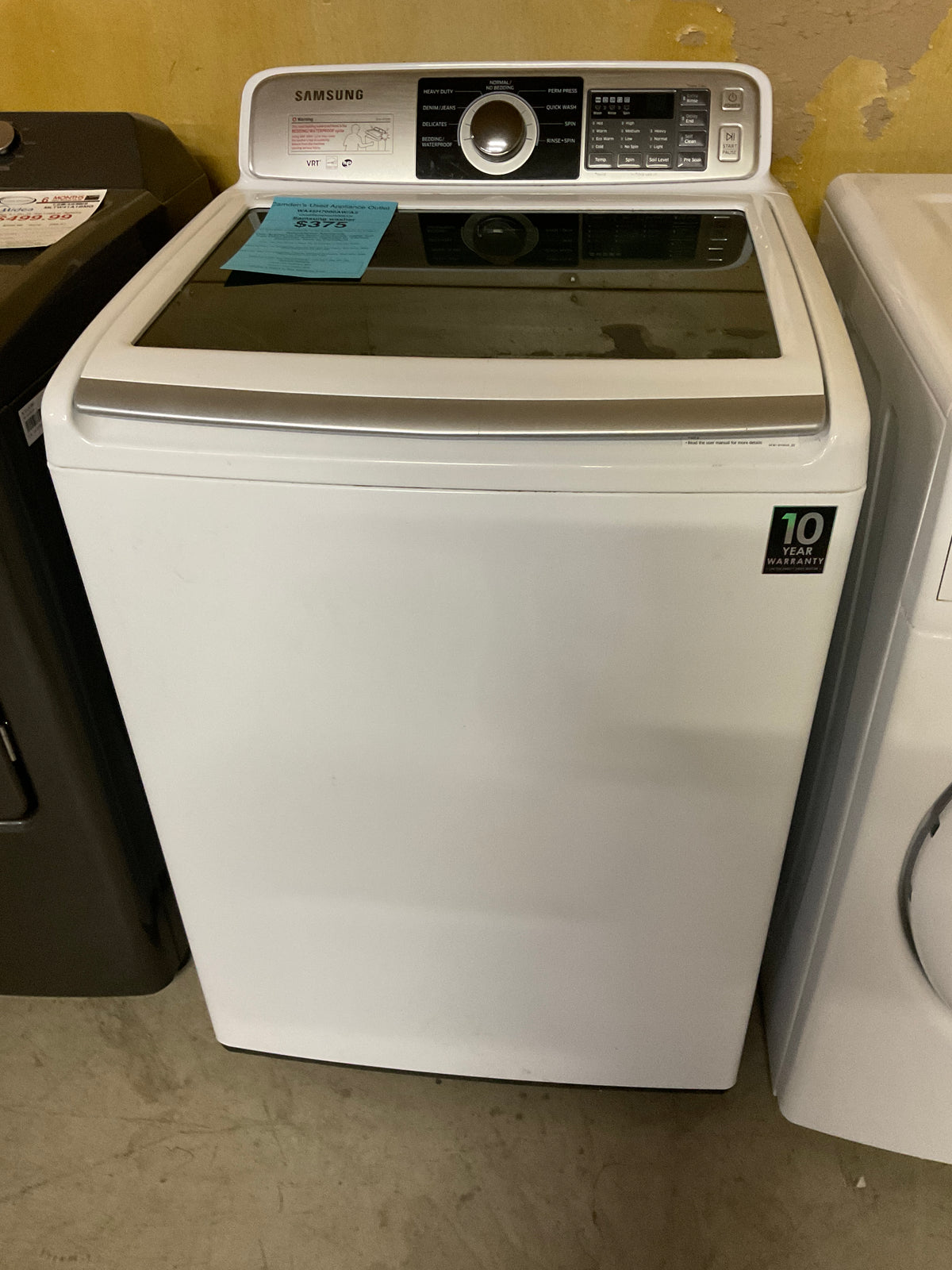 Samsung topload washer