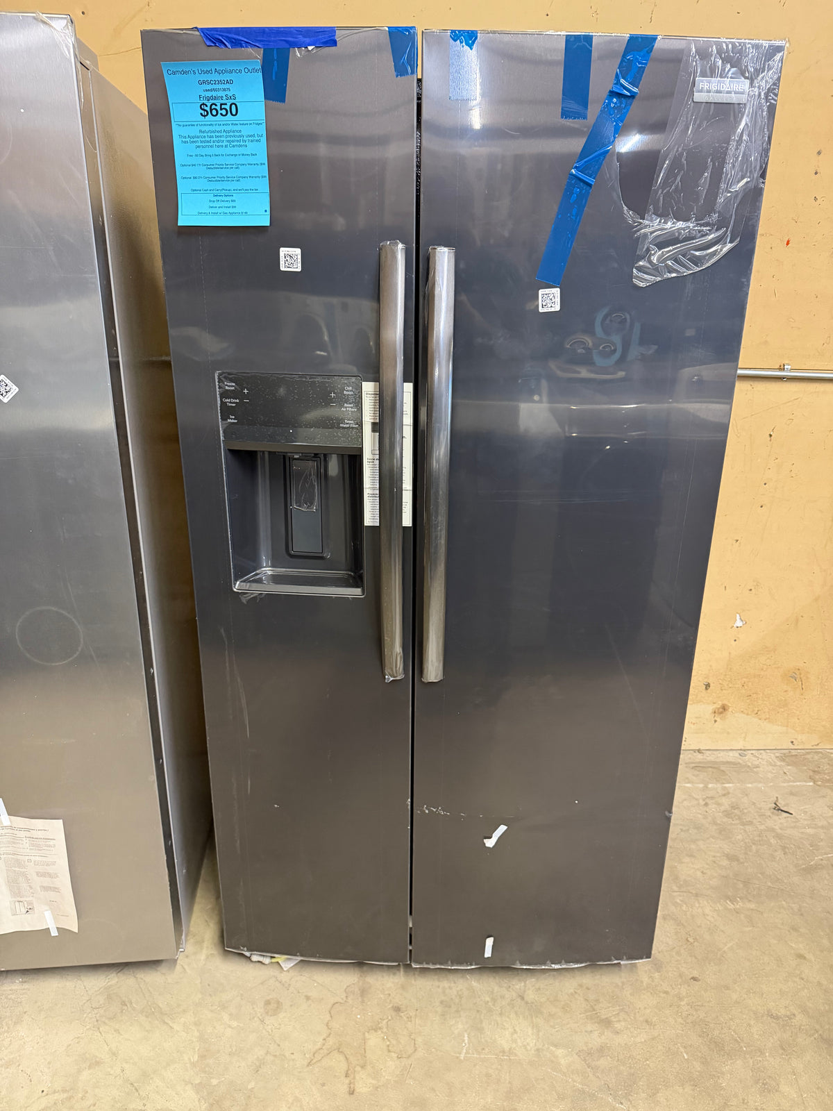 Frigidaire Black Stainless Side by Side Refrigerator